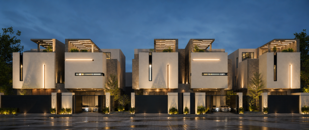Set of 5 residential villas